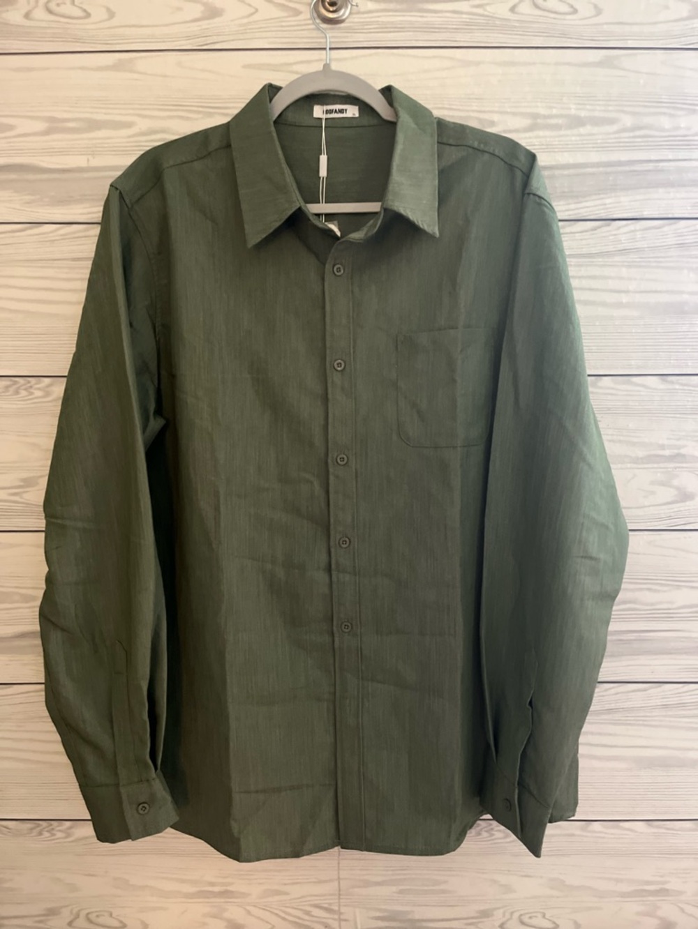 Coofandy Olive Dress Shirt XL